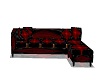 Red and Black Club Couch