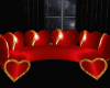 Sofa Romantic Hearts