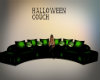 green halloween couch