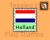 Holland flag stamp