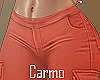 Orange Cargo Pants
