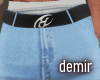 [D] Snow blue jeans