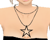  black star necklace