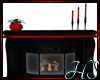 *H CGA Red Fire Place