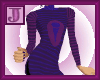 Long Purple Top Suit