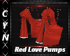 Red Love Pumps