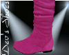 {D} Pink Slouch Boots