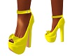 Yellow Heels w/ Bow