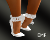 $GBK$7Inch White Heels