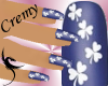 ¤C¤ Nails floral blue