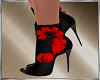 Black Shoes+Red Flower