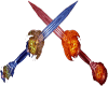Colored Crossed Swords