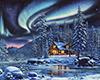 Winter House Background