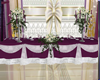 Wedding purple table