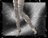 silvery ribbon boots