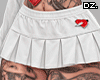 D. White Skirt + Heels!