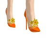 Summer Orange Pumps