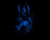 Neon Blue Wolf