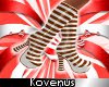 (Kv) Candy Stripe Boots