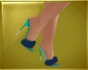 Blue & Flaffy Sandals