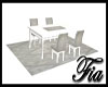 Dining table grey/white