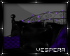 -V- Purple Iron Couch
