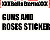 GUNS AND ROSES sticker