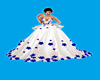 robe de marier blac bleu