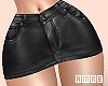 Leather Skirt | Black