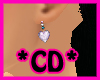 *CD*Heart Earrings