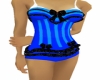 blue n black corset