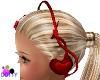 cute red headphones