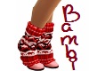 B! Red Sweater Boots