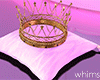 Pink Queen Crown Pillow