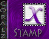 Purple X Stamp