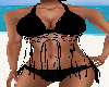Black Fringed Bikini