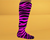 Pink Tiger Stripe Socks TALL (M)