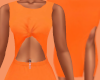 Orange Split Dress