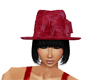 (20D) Black bob red hat