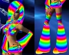 rainbow dress & leggings