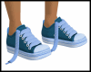 GIRLS TEAL UNTIED SHOES
