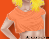 K| shortie top orange