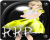 *KKP*ChildSatinYellDress