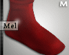 Mel* Red Socks- M