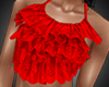 (4) Ruffled Red Top