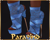 P9)Blue Laced Heels/pump