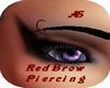 Red Brow Piercing