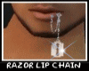 Lip Chain With Razor [U]