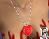 Animated Red Heart neckl