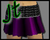 (JT)purple pleated skirt